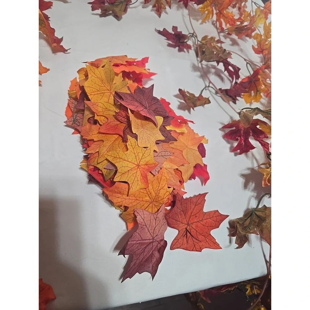 Artificial‎ Fall Mantle Door Window Autumn Harvesr Thanksgiving Decor Garland